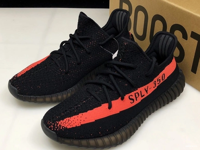 Adidas Yeezy BY9612 Boost V2 Black Red 350 Core 0817